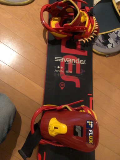 スノーボード　サバンダー板　ビンディング　ソフトハードケースセット
