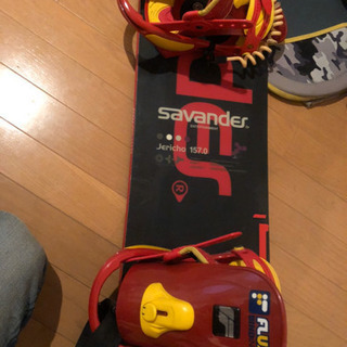 スノーボード サバンダー板 ビンディング ソフトハードケースセット