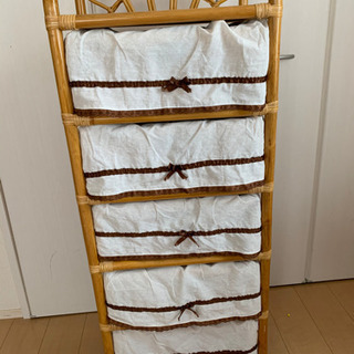 ランドリーラック カゴ カントリー家具 チェスト