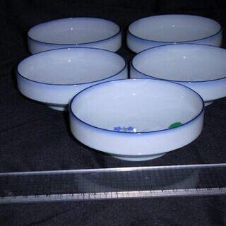 桔梗の小皿　陶器　5点セット　直径１００ｍｍの画像