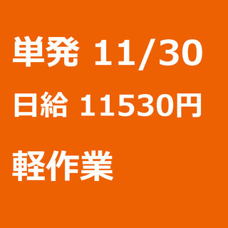 【急募】 11月30日/単発/日払い/江東区:【面接不要・日払可...