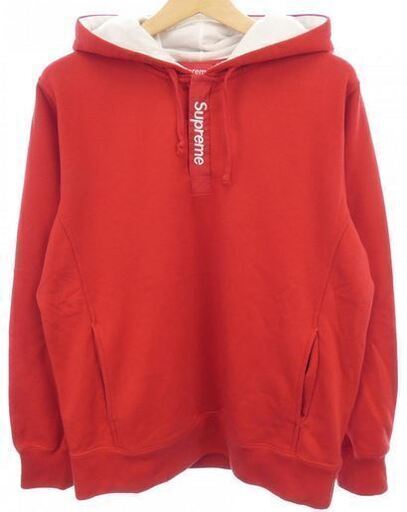 シュプリーム SUPREME パーカ Mサイズ 赤 中古 本物