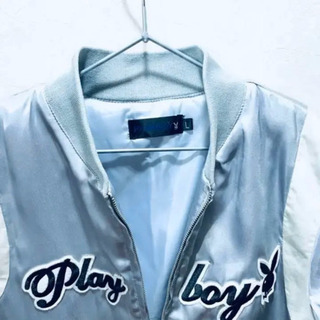 ✨着心地抜群 ✨PLAY BOY✨プレイボーイ✨レディース✨サテン✨スタジャン✨   の画像