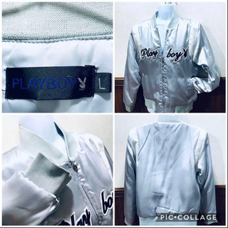 ✨着心地抜群 ✨PLAY BOY✨プレイボーイ✨レディース✨サテン✨スタジャン✨   の画像