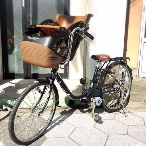 電動アシスト付。子供乗せ自転車。Panasonic。ブラック