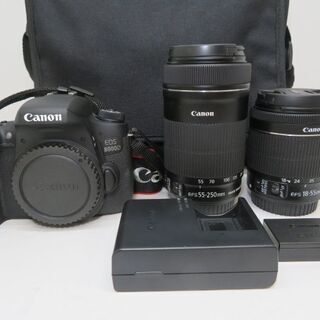 Canon キヤノン EOS 8000D 18-55mm 55-250mm ダブルズームキット 一眼