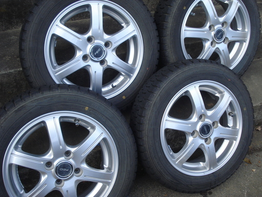 14インチ 軽自動車用ダンロップ155/65R14　中古スタッドレス　アルミセット