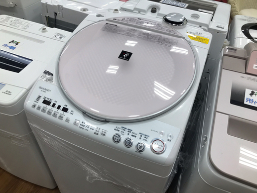 6ヶ月間の保証付　SHARP（シャープ）縦型洗濯乾燥機　ES-TX800
