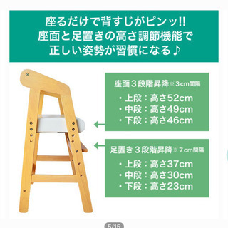 ベビーチェア、キッズハイチェア、子供用椅子の画像