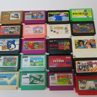 【未検品】ゲームソフト ファミコン FC ダブりなし 20本まと...