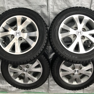 スタッドレスタイヤ　ホンダ純正１３インチアルミ 4穴　ＰＣＤ100　13×4Ｊ　+40　ホンダライフ等に