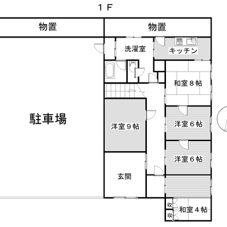 ★ 大間々桐原住宅　９ＬＤＫ★　住まい＋事務所、自動車整備工場などに　 - みどり市