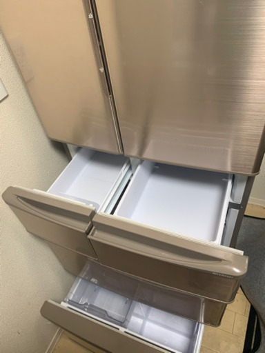 配送無料 2015年式 シャープ 440L 冷蔵庫 SJ-XF44A-T