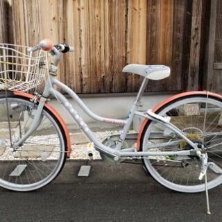 女の子用24インチ自転車　サドル難あり