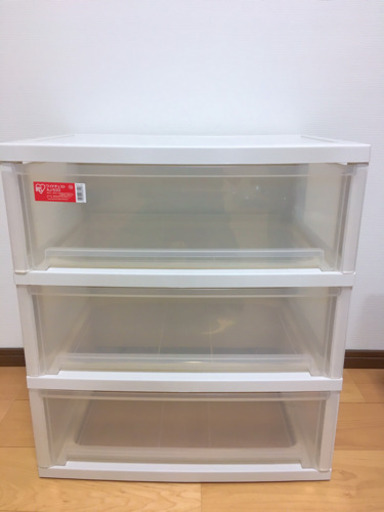 値下げしました‼️衣類用の3段引き出し収納