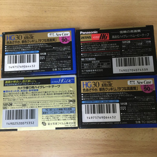 未開封 VHSC 90分テープ×4本の画像