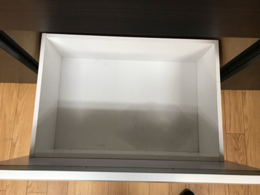 【リサイクルサービス八光　田上店　配達・設置OK】ダークブラウン　大型食器棚2口コンセント付