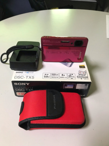 ピンクのデジカメ SONY DSC-TX5 使用少なめ
