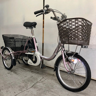 パナソニック かろやかライフ 12ah エコナビ 三輪 電動自転...