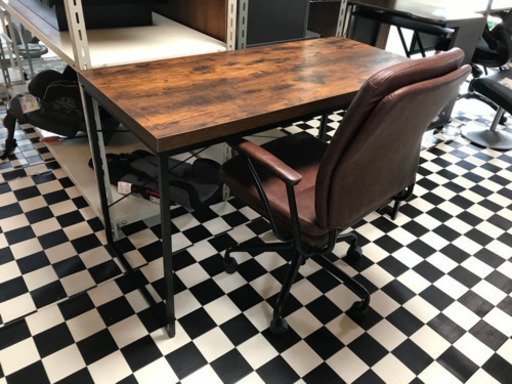 【リサイクルサービス八光　田上店　配達・設置OK】ニトリ　デスク・チェアセット