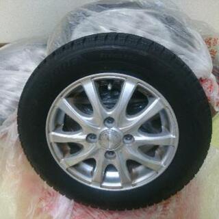 155/65R13  ｽﾀｯﾄﾞﾚｽﾀｲﾔ 4本 (BLIZZAK VRX2) ホイール付