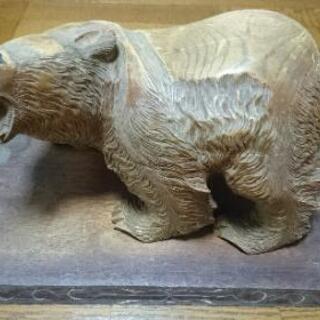大幅値下げ 木彫り 熊 アンティーク 北海道 置物 インテリアの画像