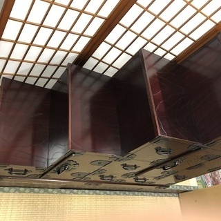 美品【 筑後民芸 】階段箪笥 5段 高さ約126cm 時代家具 箪笥 飾り棚 金具装飾 古民家 民芸家具 和室 アンティーク 収納 整理 骨董品 美品【 筑後民芸 】階段箪笥 5段 高さ約126cm 時代家具 箪笥 飾り棚