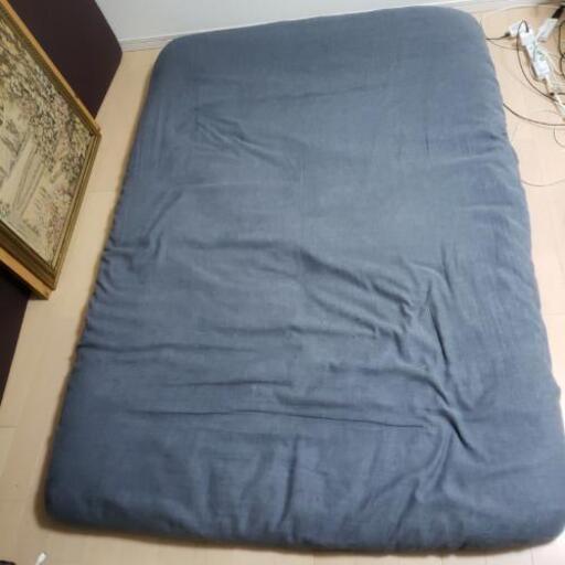 【美品】セミダブル 敷ふとん ふとんカバー付き
