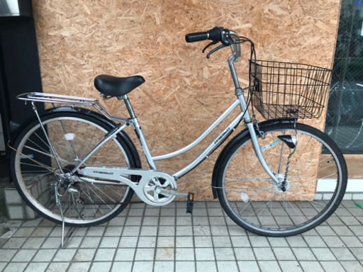 PRESTO 26インチ 6段変速 オートライト付きシティサイクル