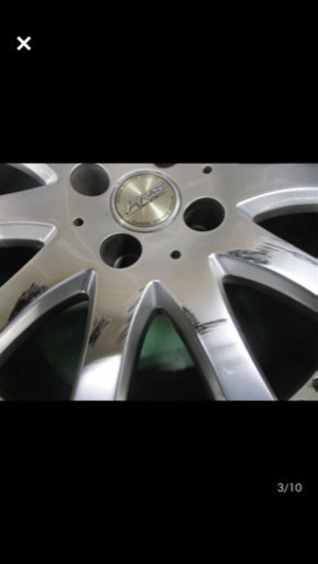 アルミホイールセット４本中古 17インチ 7J PCD100オフセット42 タイヤ ファルケン215/40R17