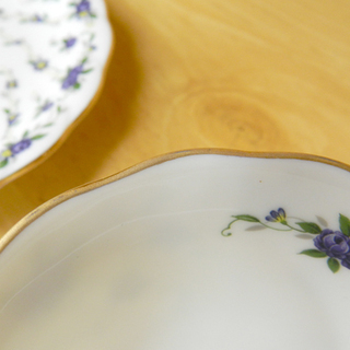 HOYA/ホヤ New Ivory/ニュー アイボリー カップ＆ソーサー 5客セット 金縁 花柄 札幌市北区屯田 の画像