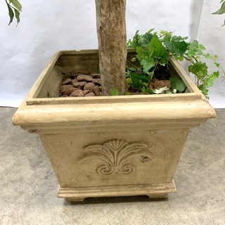 高級ホテル特注！フェイクグリーン 人工観葉植物 人工樹木 高さ155cm 造花 鉢植え インテリア ディスプレイ 玄関 店舗 陶器製鉢植え 雑貨 喫茶店 美容室 ⑫の画像