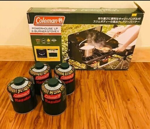 コールマン　未使用品　ボンベ4本付き