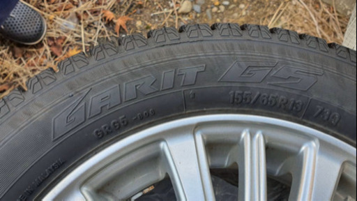 スタッドレスタイヤ4本 13インチ GARIT G5 155/65R13