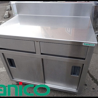 ☆tanico/タニコー☆作業台 調理台 ステンレス製 引き出し収納2個 厨房機器