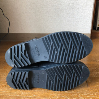 AIGLE エーグル ラバーブーツ レインブーツ 長靴 39 (24～24.5)ネイビー×赤 シャンタベルの画像