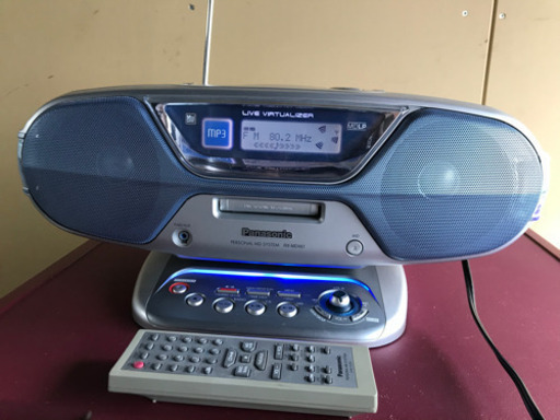 パナソニック　パーソナルＭＤシステム　ＣＤ　ラジオ　リモコン付属