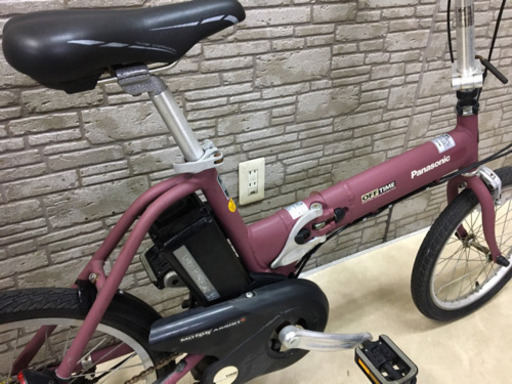 限定SALE  東京23区配達無料  新基準 Panasonic パナソニック  オフタイム  6.6Ah リチウム  折りたたみ 中古 電動自転車