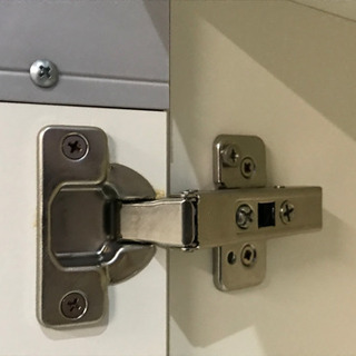 美品！パモウナ キッチンカウンター◇ハイグロストップ◇メタリックホワイト◇食器棚◇BV-120Wの画像