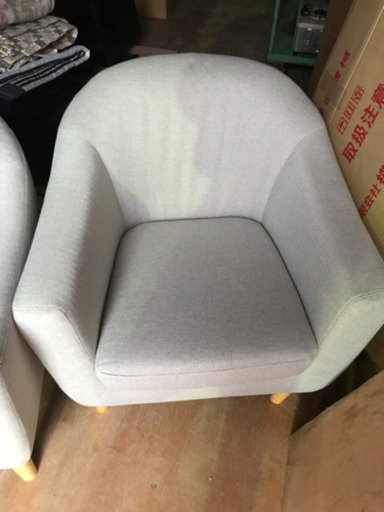 昨年購入　ソファー グレー 二脚
