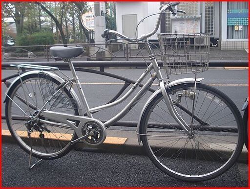 ★リサイクル＜中古車＞・26インチ・ホームサイクル・外装6段ギヤ・シルバー