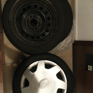 155 65 r14 鉄チンスタッドレスタイヤセットの画像