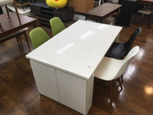 引き出し付ダイニング5点セット