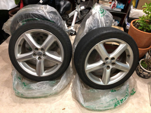 取引中 215/45ZR 17インチ トヨタ純正ホイール タイヤセット