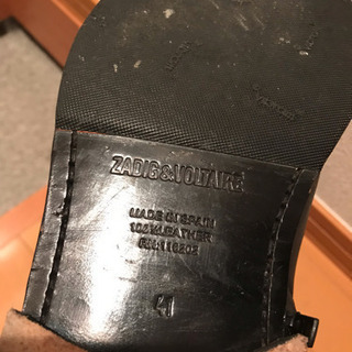 zadig & voltaire ザディグエヴォルテール ザディグ  メンズ 黒 ブーツ 中古 有名 ブランド ファッション メンズの画像
