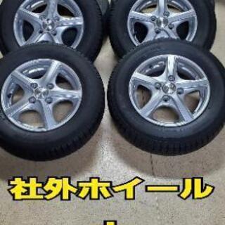 セール☆軽用スタッドレスと社外アルミホイール！145/80R13 TOYO 8分山☆ご購入時エアーバルブ新品交換＋ホイールバランス調整無料☆