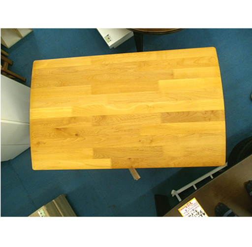 札幌 美品【4人掛け ダイニングテーブル アルダー材】幅135cm 北欧風 ライトブラウン 食卓テーブル 分解可能 DT アルナス13580 LBR ニトリ NITORI 本郷通店