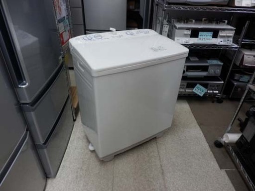 PayPay対応 アクア AQUA 二槽式洗濯機 AQW-N551 2017年製 5.5kg ステンレス槽 白 ホワイト 札幌市西区西野