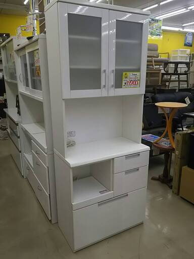 1127-04  2面食器棚 キッチンボード 80×42×200(cm) 福岡 糸島 唐津