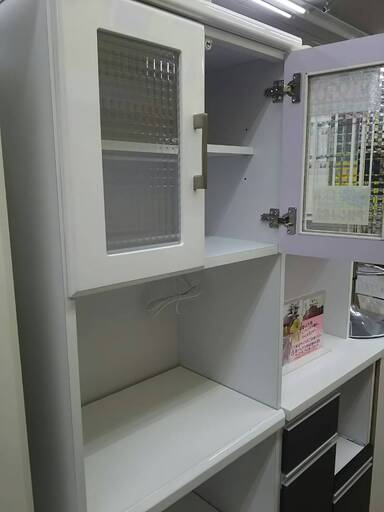 【値下げしました】1127-06 レンジボード 食器棚  未使用品 60×42×180(cm) 福岡 糸島 唐津